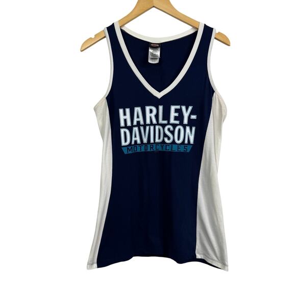 Harley-Davidson Huntsville Alabama Block Letter Sleeveless Tank Top Size L - Picture 1 of 13